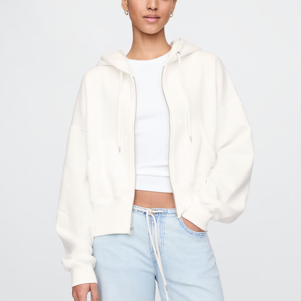 NWOT GAP White Sweatshirt Cozy